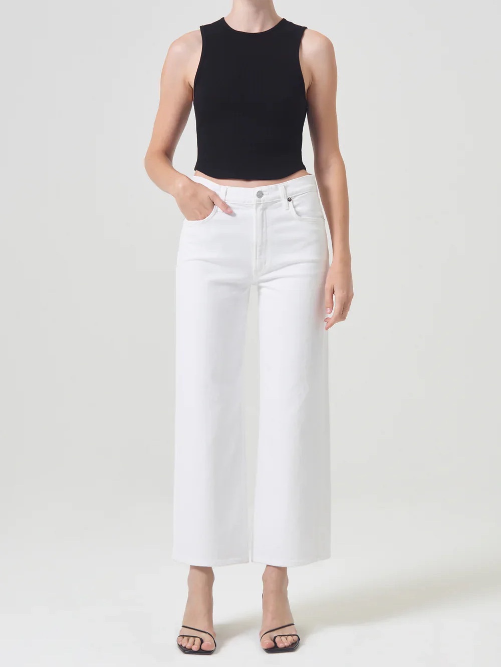 Agolde Harper Crop Jean in
Sour Cream